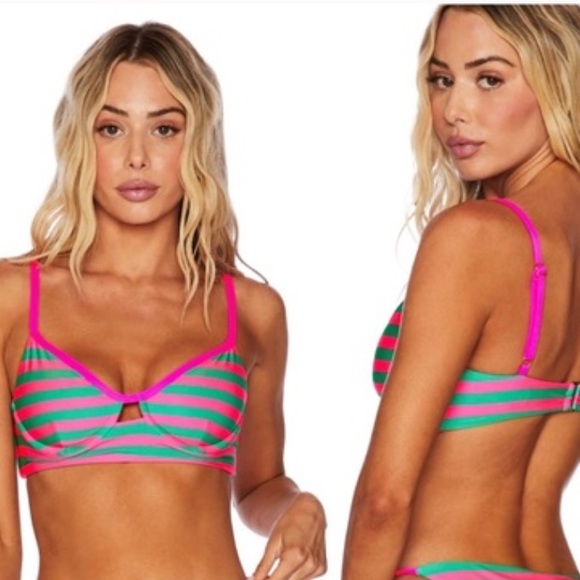 Beach Riot Other - NWOT Beach Riot Swim Striped Underwire Bikini Top Size XS Z53